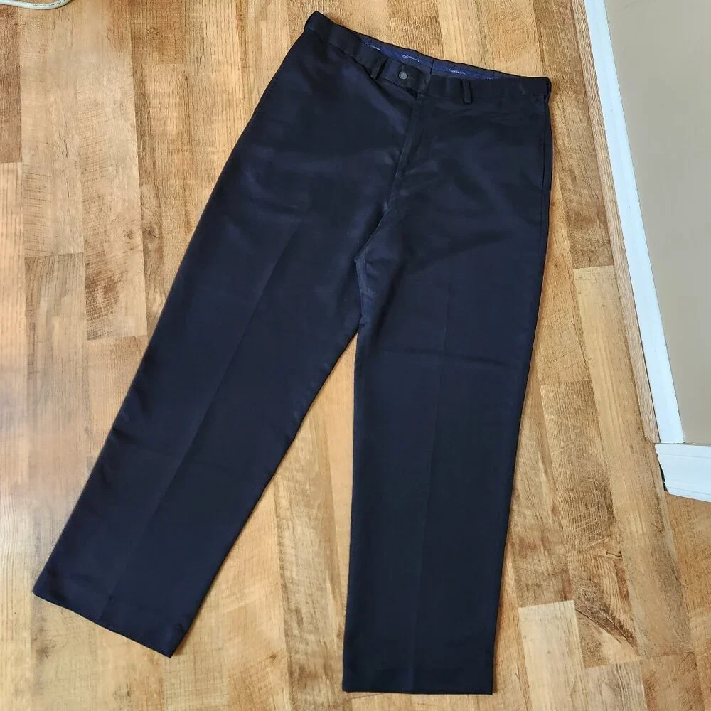 Croft & Barrow Mens Black 38x32 Pants - Picture 2 of 10